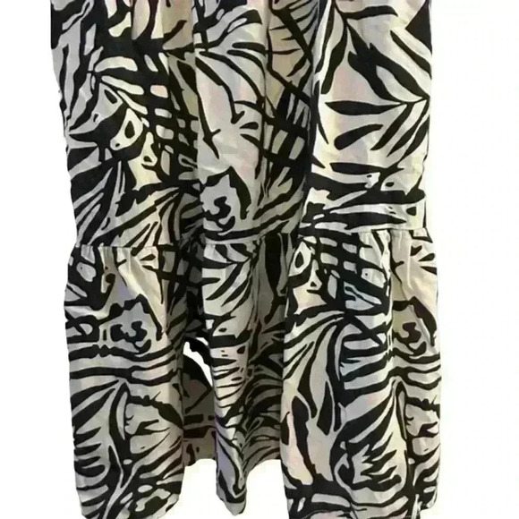 Patrons of Peace Women's M Black & cream Sleeveless Knee Length Dress - Picture 7 of 9